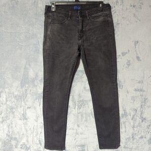 Zara Man Men's Jeans Size 36x29 Black Denim Denimwear Taper Casual Pants